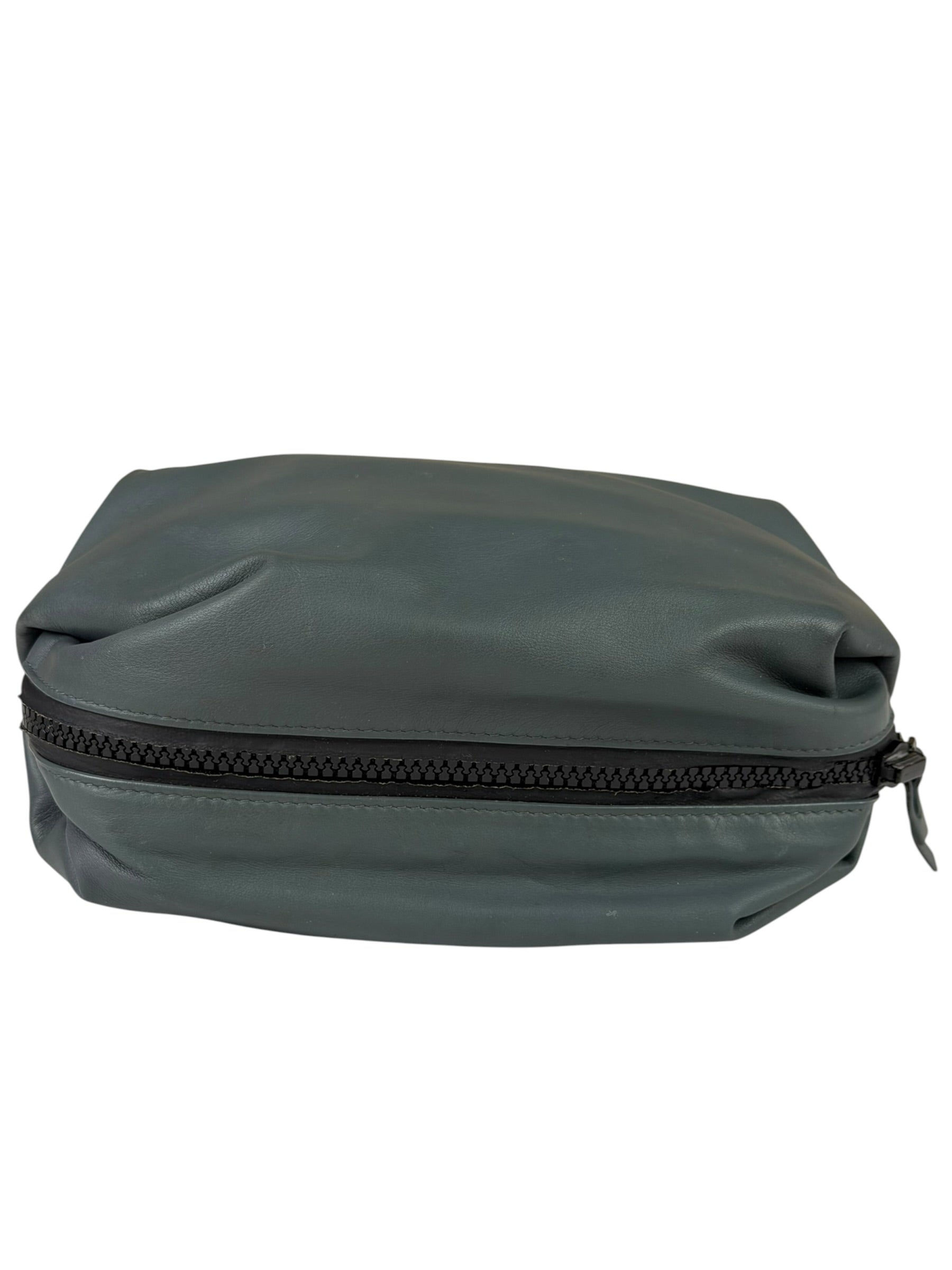Bottega Veneta Grey Leather Pouch