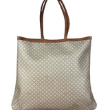 Celine Vintage Coated Canvas Macadam Shoulder Tote