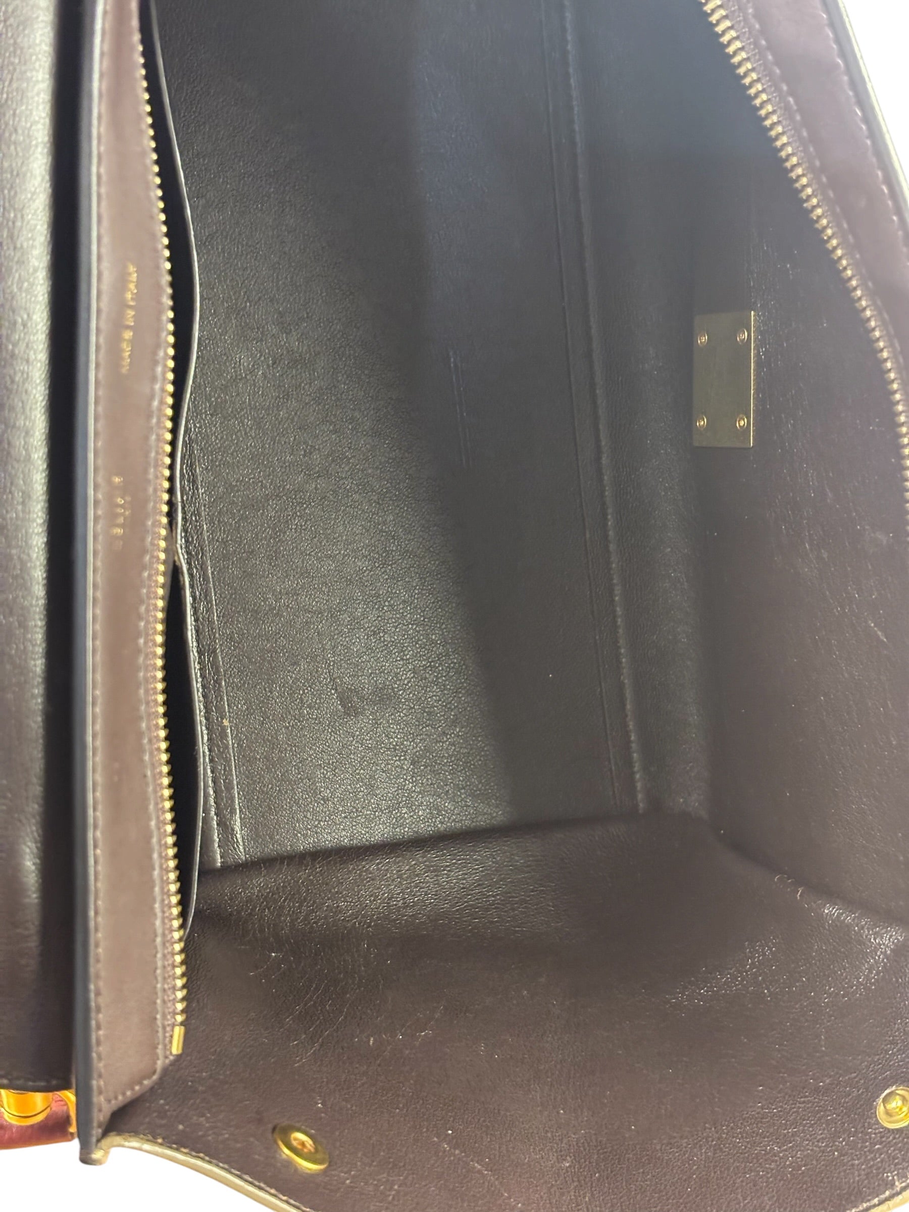 Celine Colorblock Leather/Suede Two-Way Bag