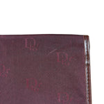 Christian Dior Vintage Canvas Maroon Long Wallet