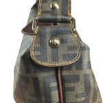 Fendi Vintage Two-Tone Leather Zucchino Messenger/Shoulder Bag