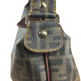 Fendi Vintage Two-Tone Leather Zucchino Messenger/Shoulder Bag