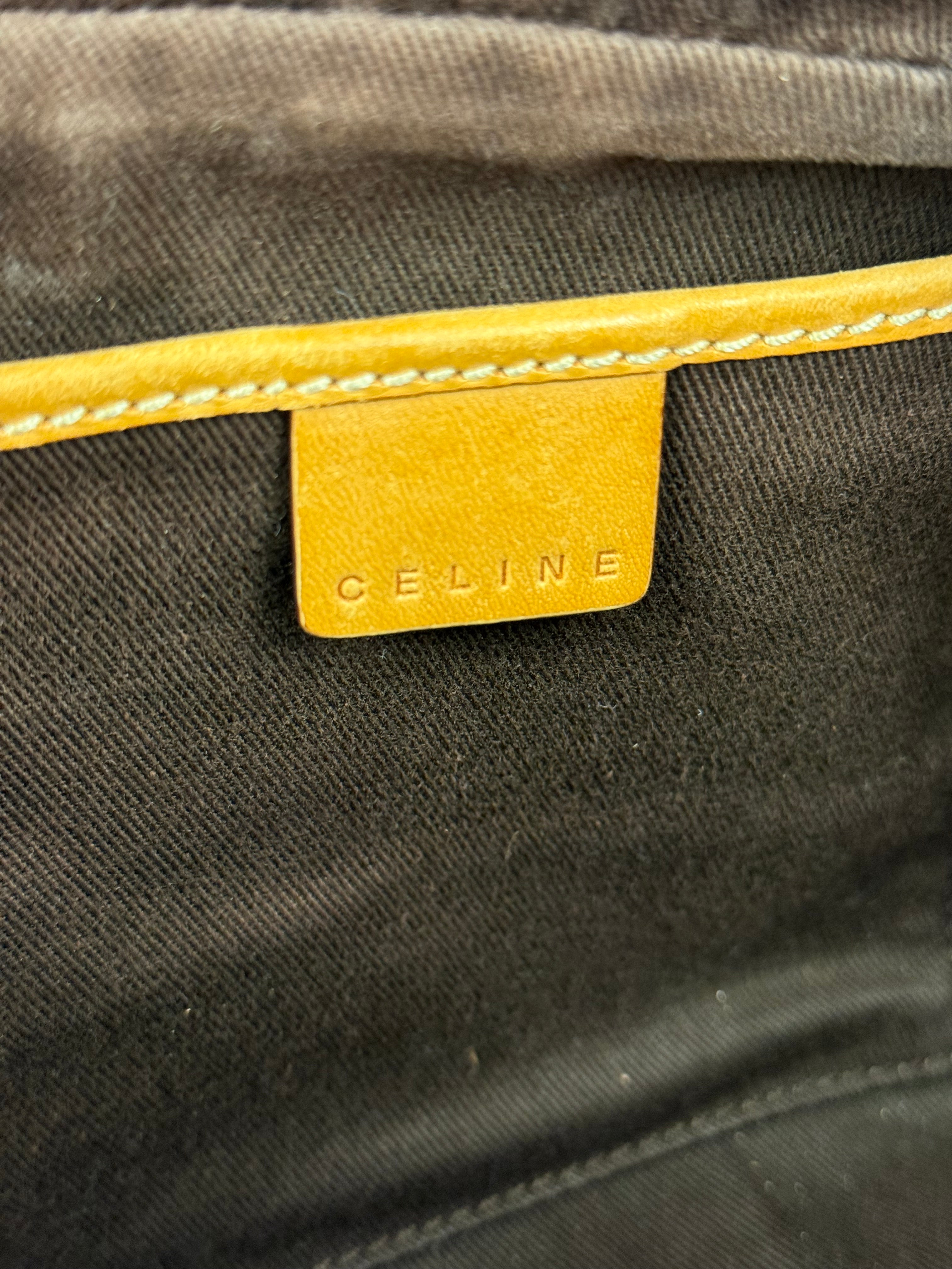 Celine Vintage Macadam Bowler Bag (Exposed Piping)