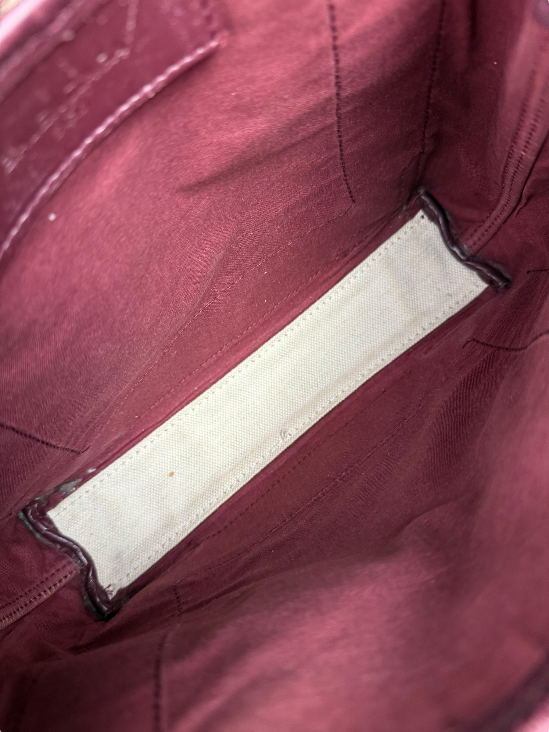 Balenciaga Canvas Maroon Cabas XS Tote Bag