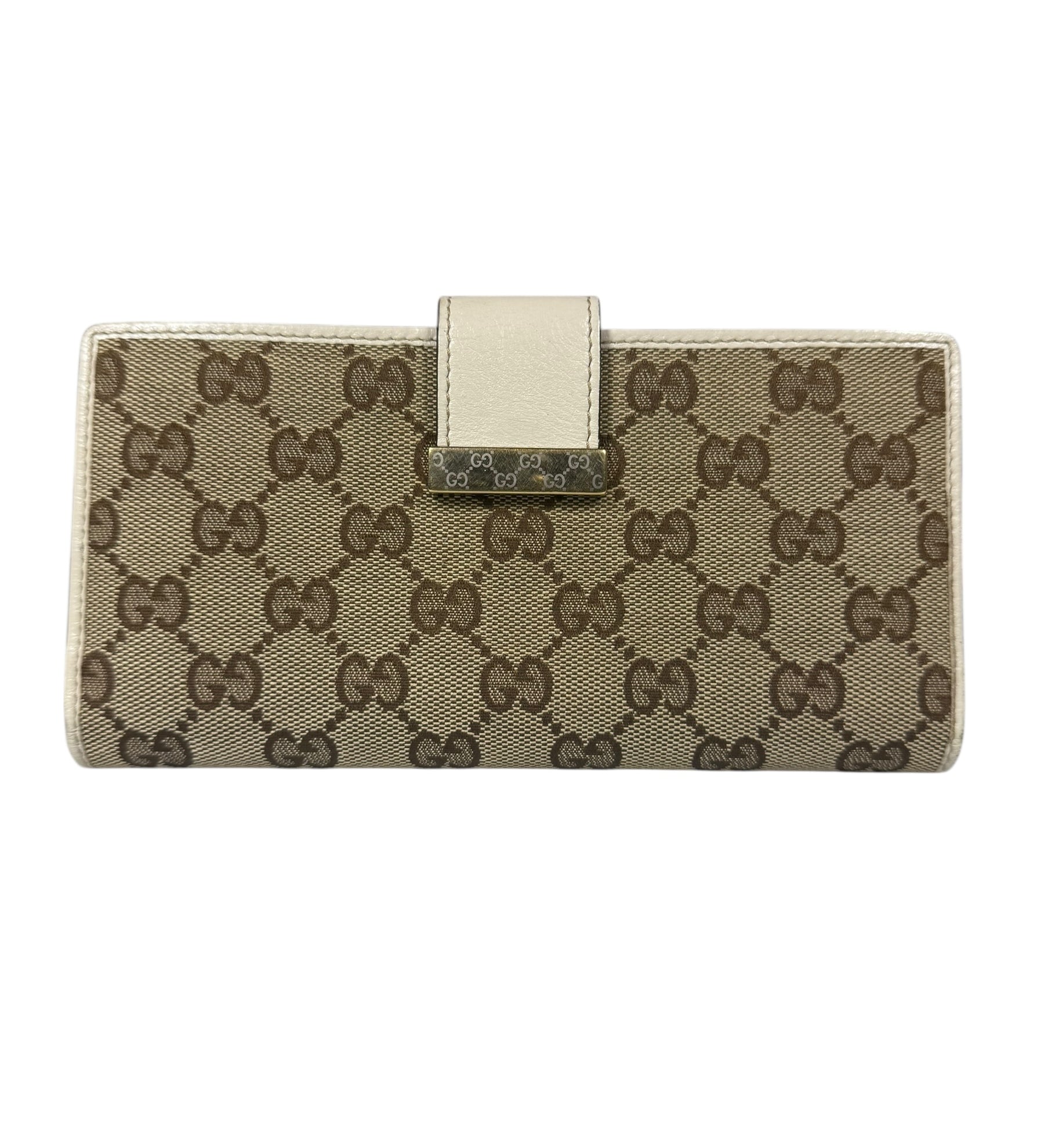 Gucci GG Monogram Canvas Flap Wallet