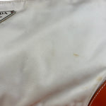 Prada Vintage Re-Edition Orange/White Tessuto Nylon Shoulder Bag