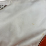 Prada Vintage Re-Edition Orange/White Tessuto Nylon Shoulder Bag