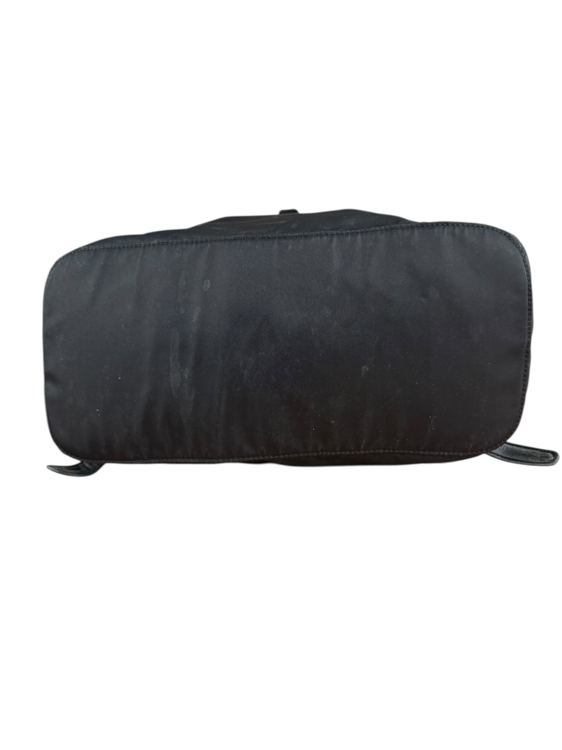 Prada Vintage Black Nylon Drawstring Backpack