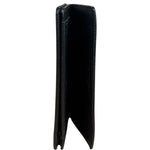 Bvlgari Black Grained Leather Bifold Card Holder