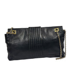 Fendi Black Leather Maxi Baguette