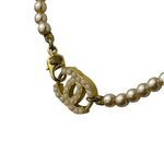 Chanel Vintage Coco Pearl/CC Pendant Necklace