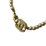 Chanel Vintage Coco Pearl/CC Pendant Necklace