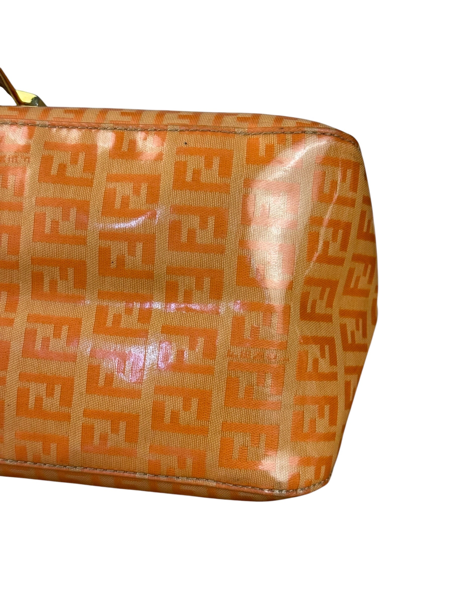 Fendi Zucchino Mamma Baguette Shoulder Bag