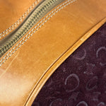 Celine Vintage Suede Macadam Leather Bowler Bag