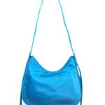 Balenciaga Blue Satin/Leather Trim Leopolda Small Hobo Bag