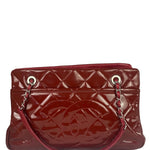Chanel Red Patent Leather Chain Shoulder Bag 2012