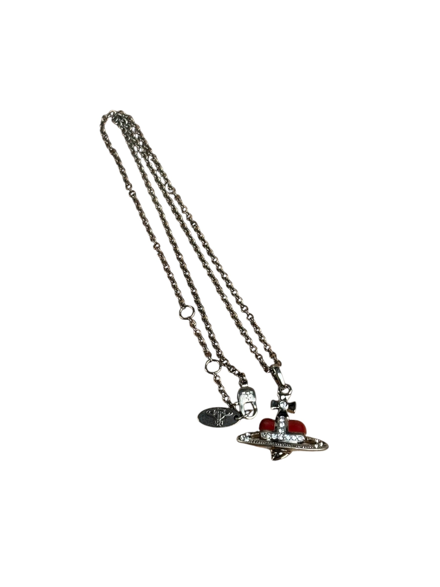 Vivienne Westwood Diamante Heart Orb Necklace