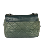 Chanel Sage Green Quilted Leather Flap Bag 2011