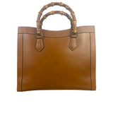 Gucci Peanut Brown Leather Diana Medium Tote