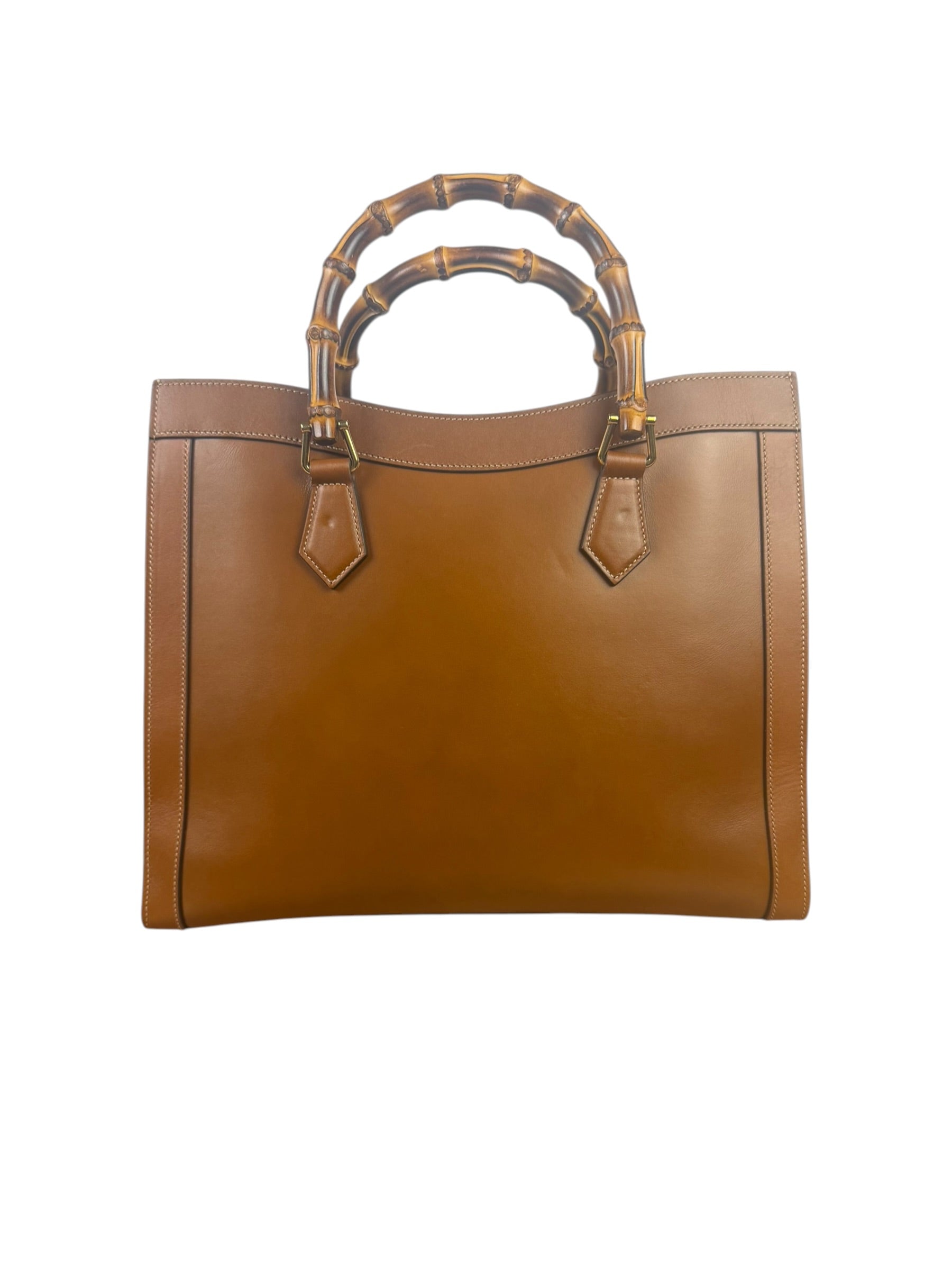 Gucci Peanut Brown Leather Diana Medium Tote