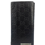 Gucci GG Brown Leather Guccissima Long Wallet