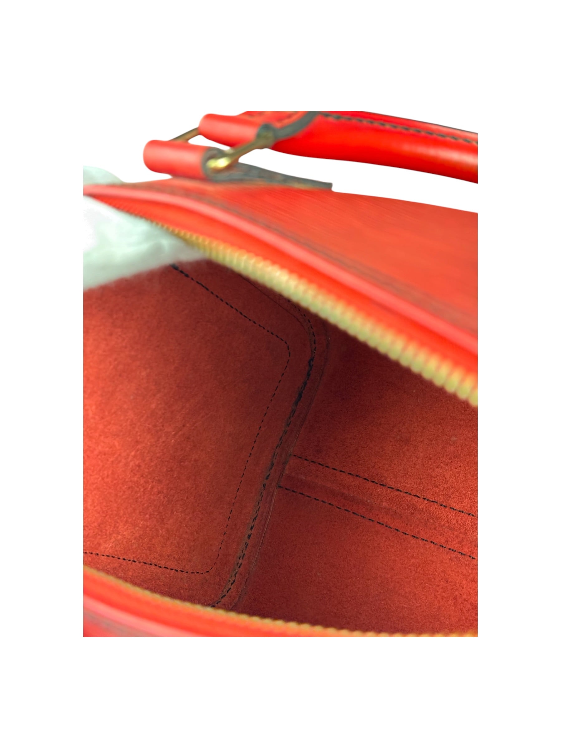 Louis Vuitton Castillian Red Epi Leather Speedy Mini Handbag