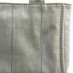 Prada Grey Denim Canapa Logo Tote
