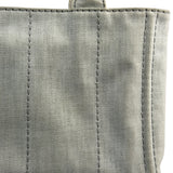 Prada Grey Denim Canapa Logo Tote