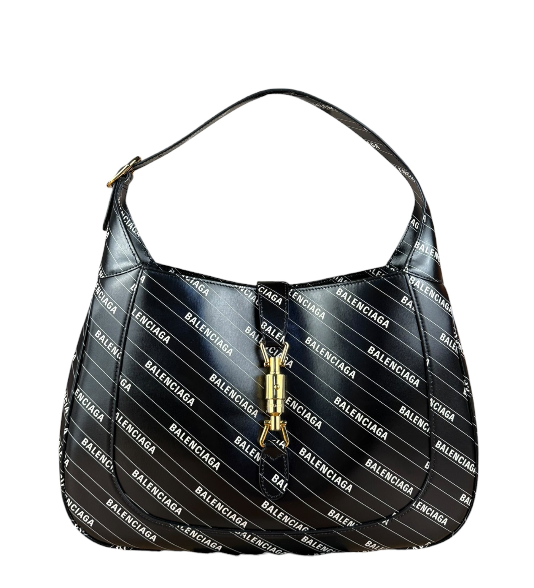 Gucci x Balenciaga Hacker Project Jackie 1961 Bag Black