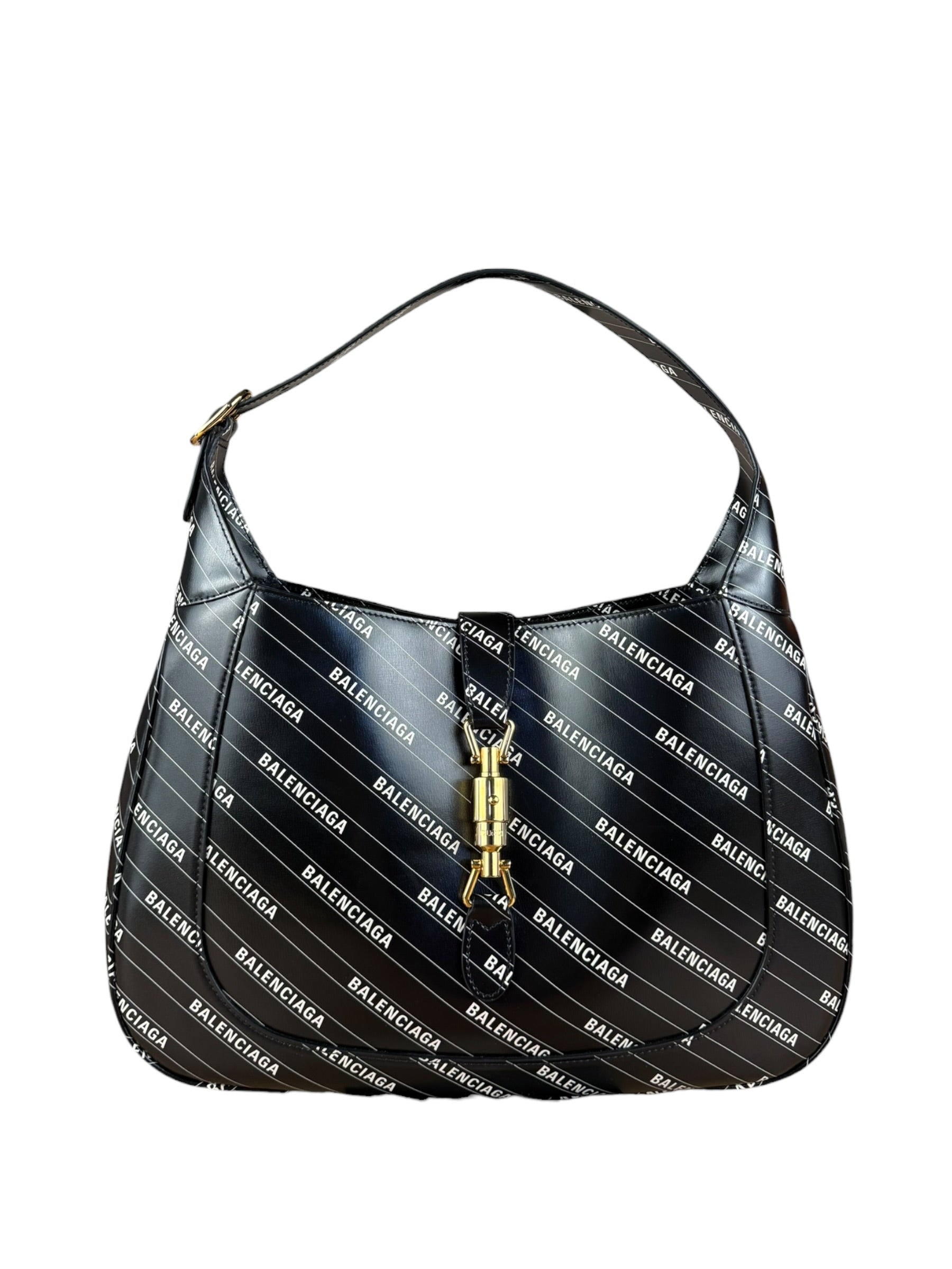 Gucci x Balenciaga Hacker Project Jackie 1961 Bag Black