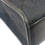 Gucci GG Black Canvas Vintage Jackie Tote Handbag
