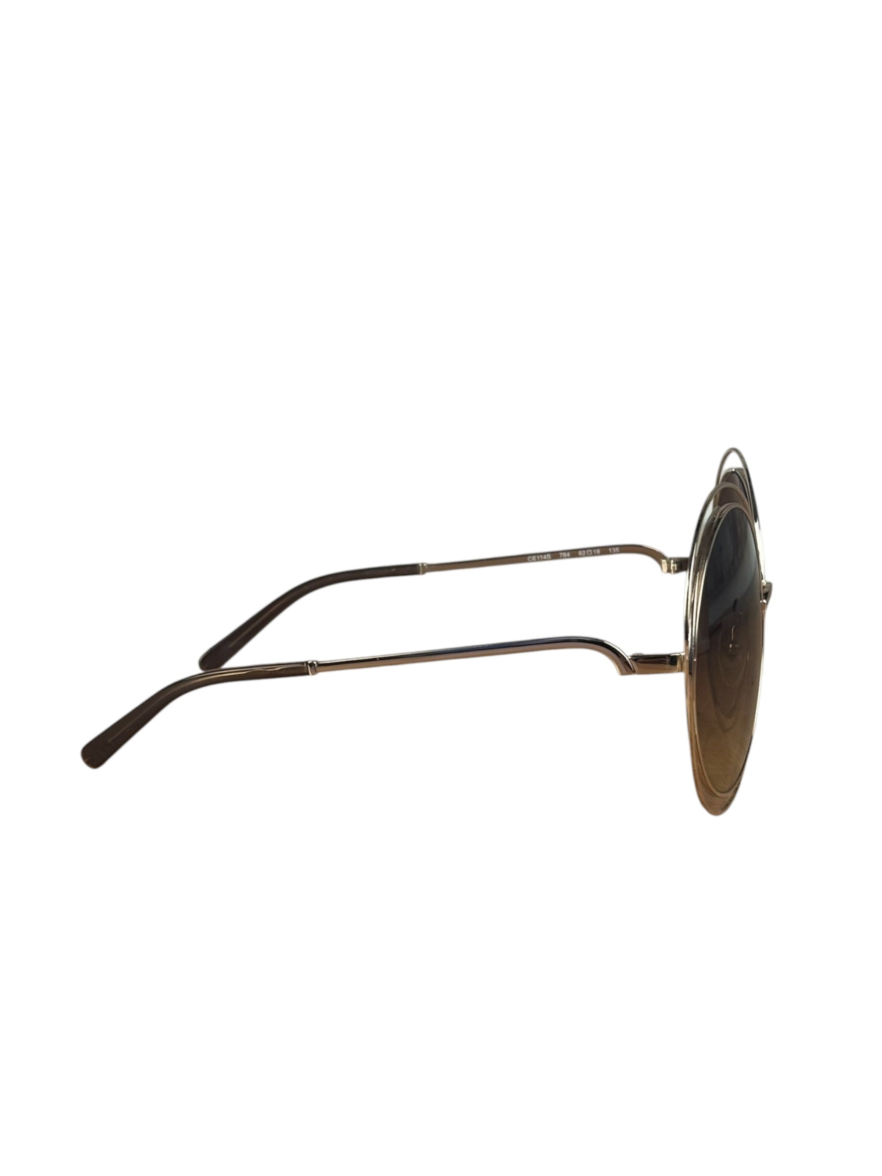 Chloe Carlina Oversized Round Sunglasses Rx