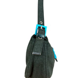 Fendi Green FF Cotton Baguette