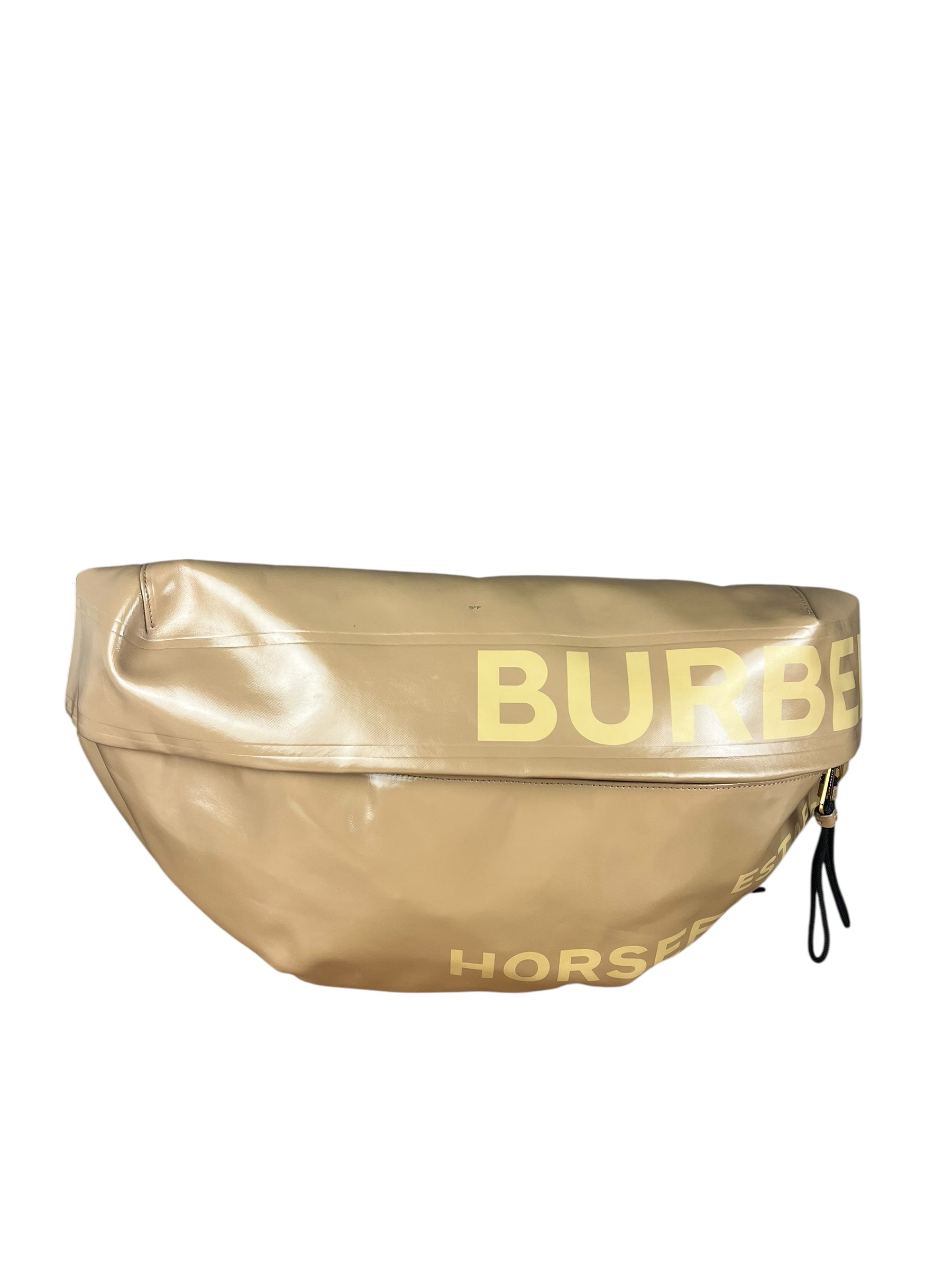 Beige Burberry Horseferry Large Beltbag