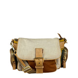 Prada Multicolor Leather Trim Sac Multi-Poches Crossbody Bag