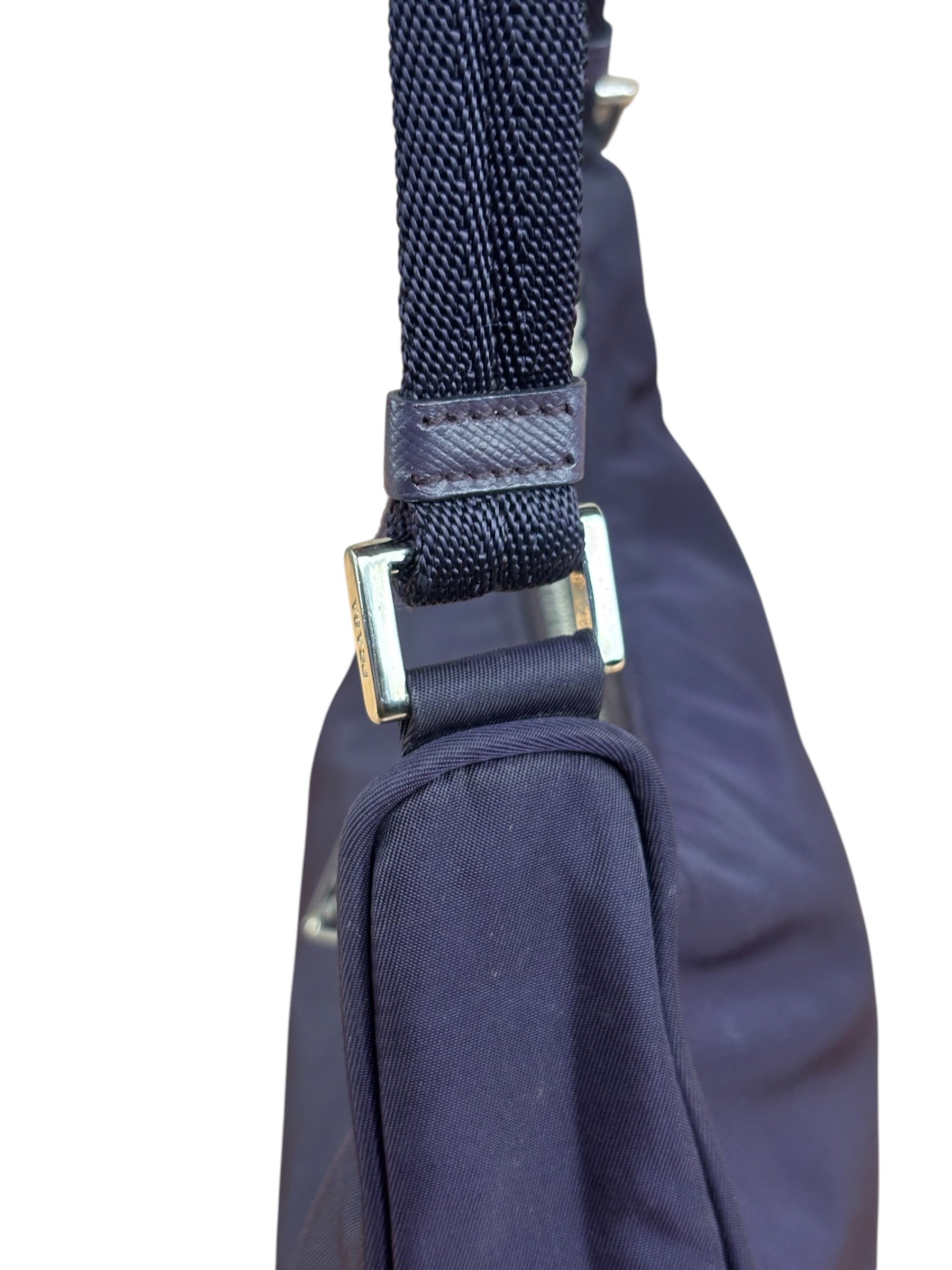 Prada Purple Tessuto Nylon Pochette