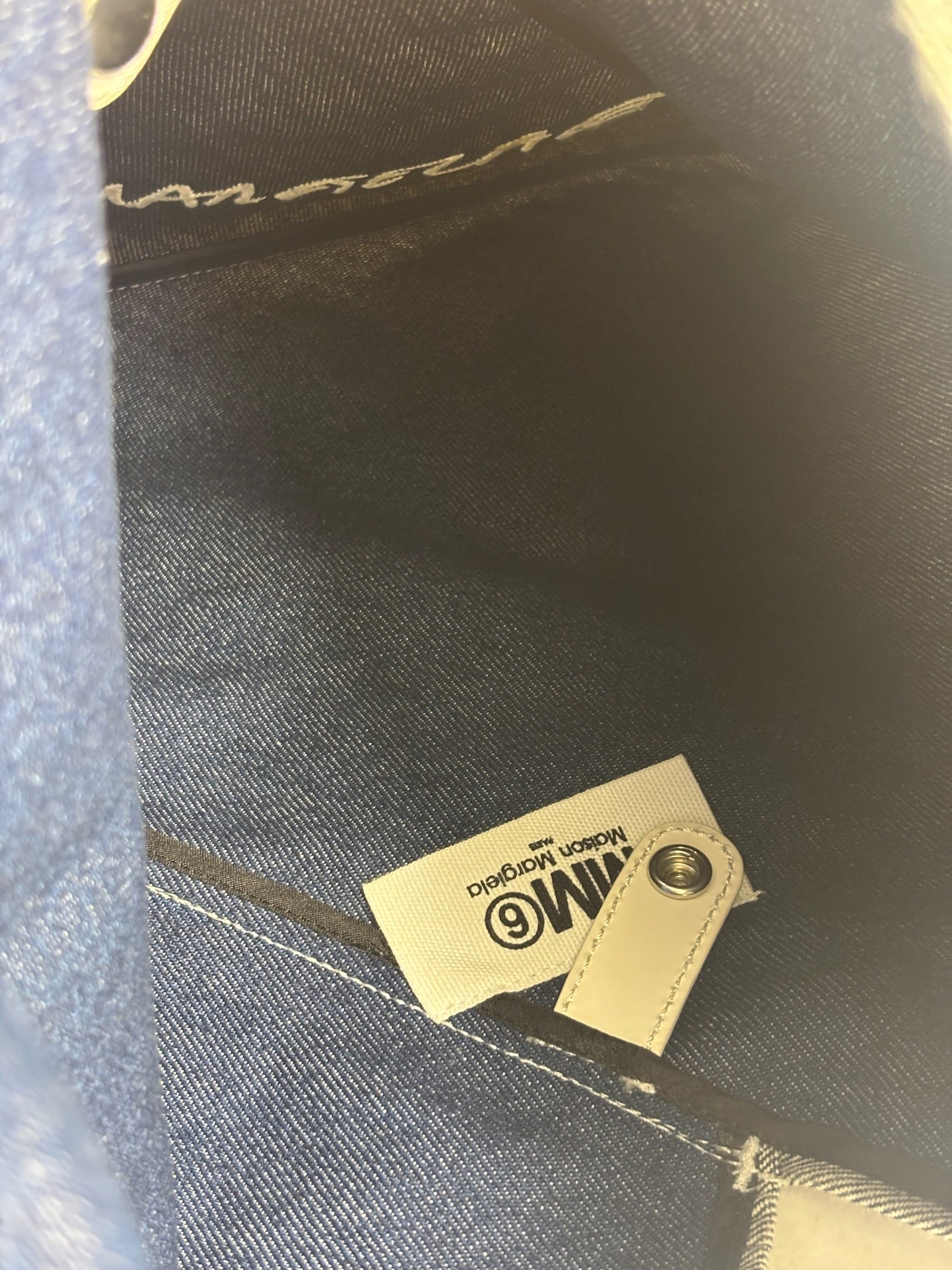 Maison Maegiela Grey Denim Reversible Japanese Tote