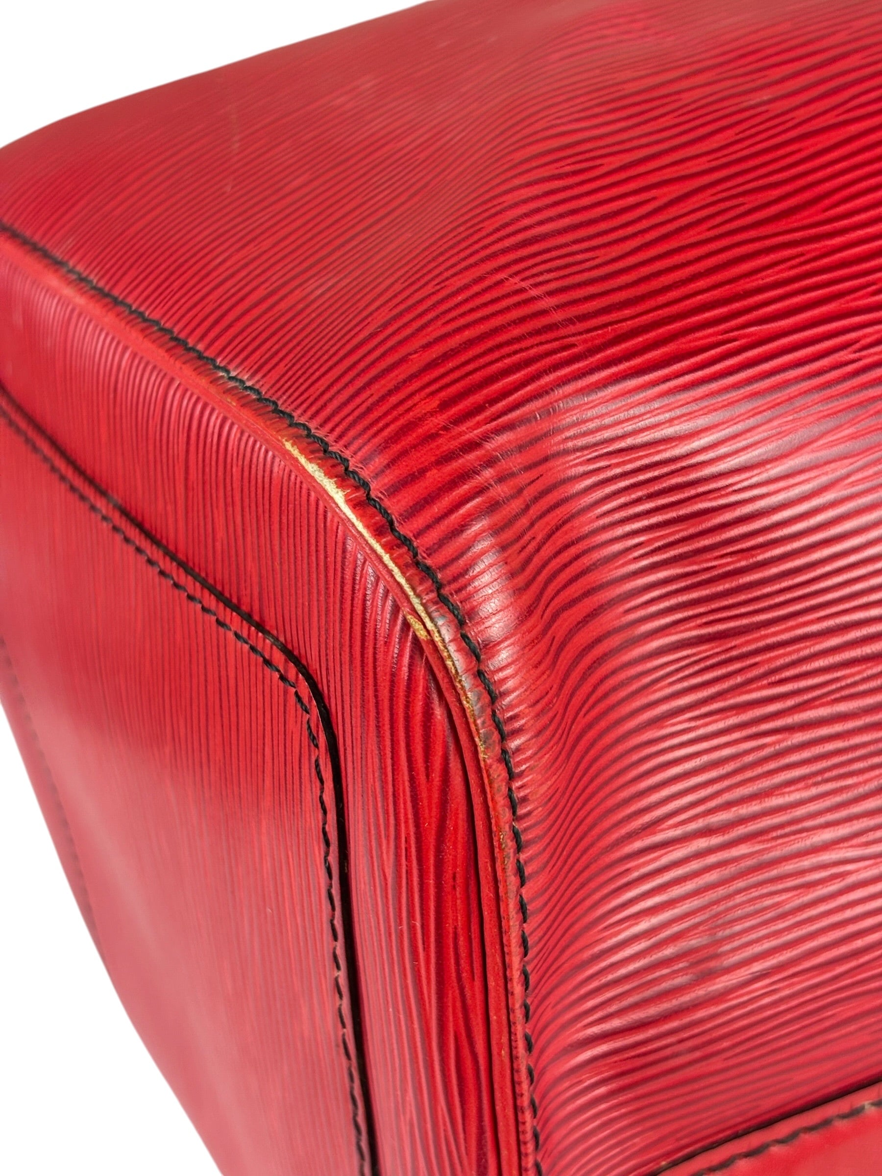 Louis Vuitton Red Epi Keepall 45