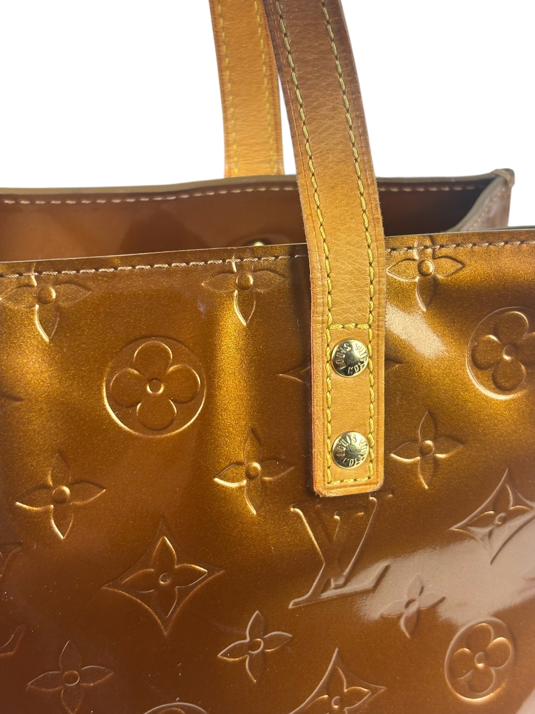 Louis Vuitton Monogram Bronze Vernis Reade PM