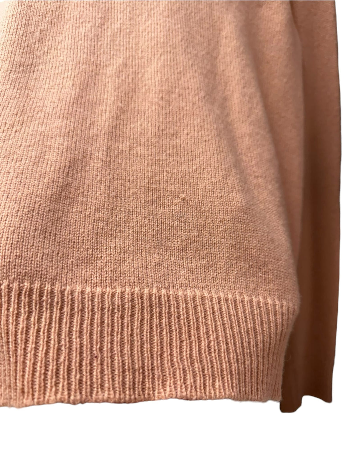 Acne Studios Peach Cashmere Blend Tonal Face Sweater