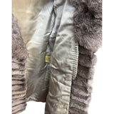 Gifu Mouhi Grey Rabbi Fur Coat