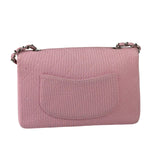Chanel Pink Quilted Jersey Classic Flap Bag 1997