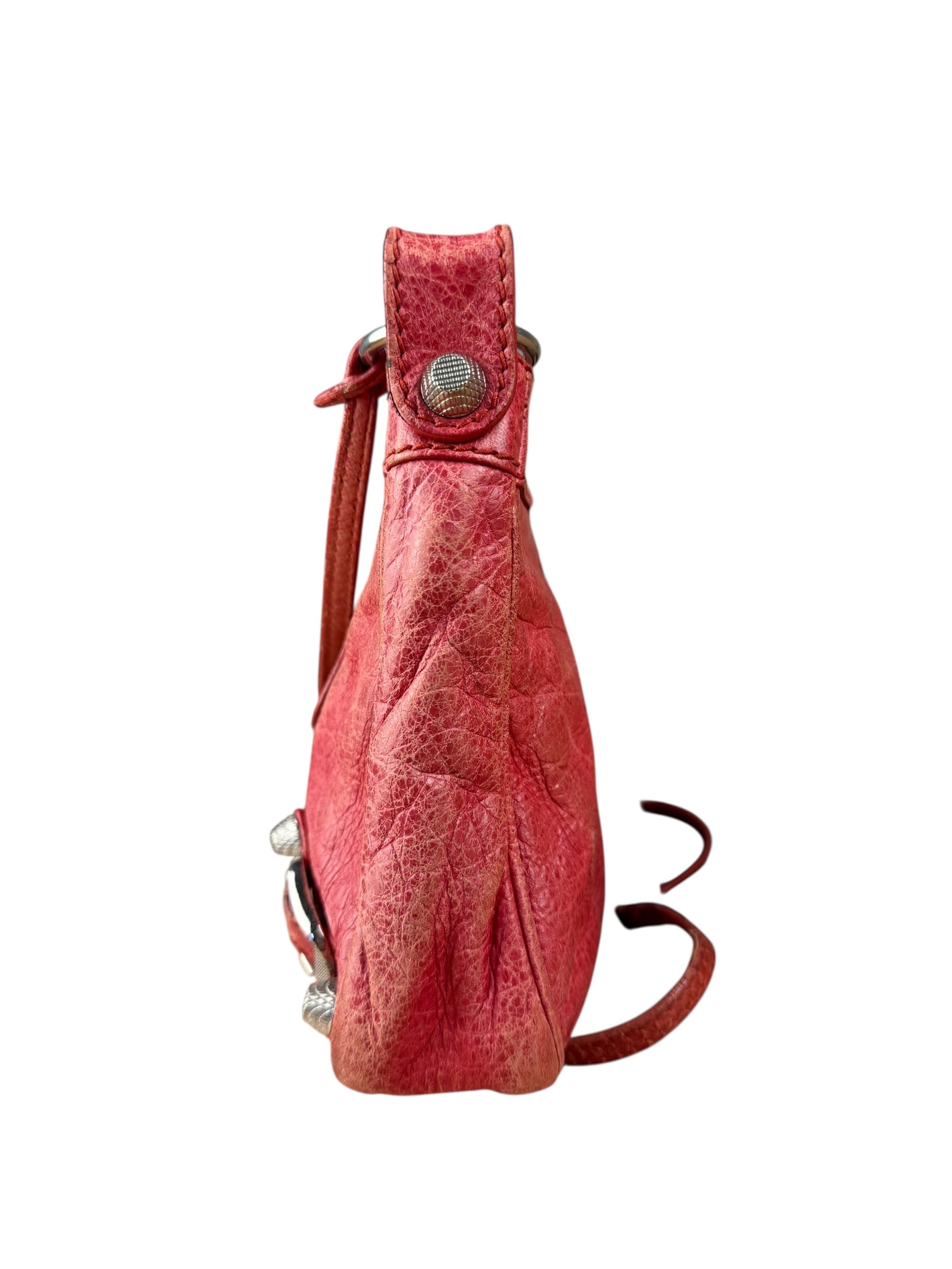 Balenciaga Fuchsia Leather Le City Crossbody