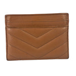 Yves Saint Laurent Dusty Rose Leather Cassandre Cardholder