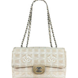 Chanel Vintage Beige Travel Line Classic Flap 2001