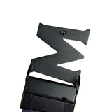 MCM Red Leather Anagram M Buckle belt