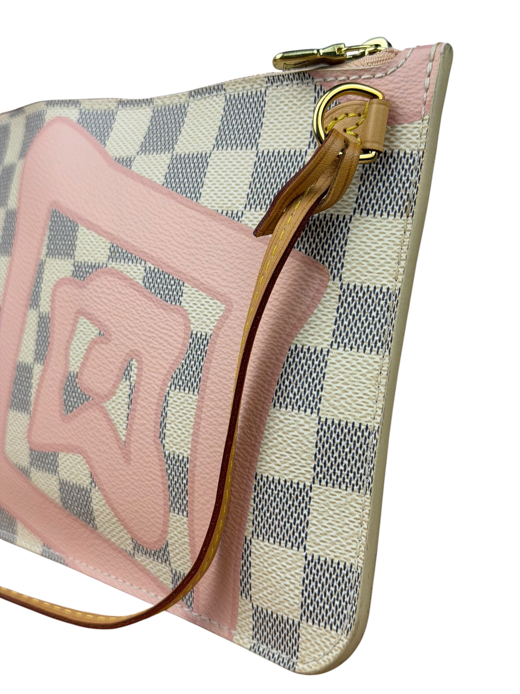 Louis Vuitton Limited Edition Pink Damier Azur Tahitienne Neverfull GM