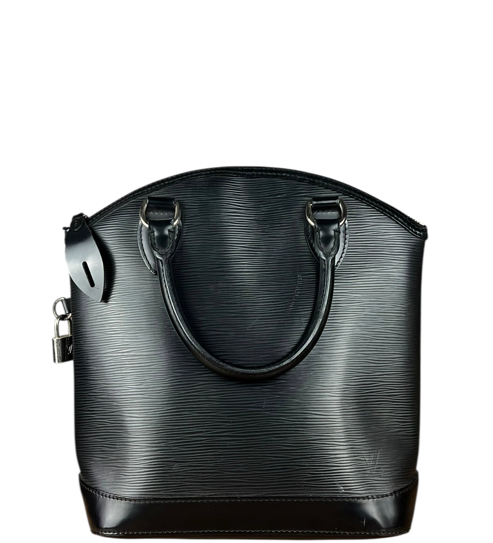 Louis Vuittonn Black Epi Lockit Handbag