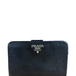 Prada Saffiano Zip Compact Wallet