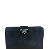 Prada Saffiano Zip Compact Wallet